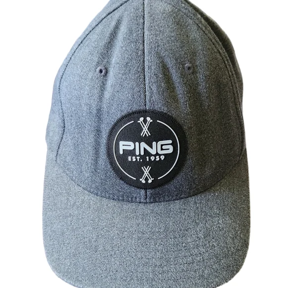 Ping Accessories Gray Ping Snapback Golf Hat One Ten Flex Fit